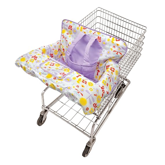GoldBug Baby and Toddler Shopping Cart Cover & High Chair Cover - Backyard Bugs