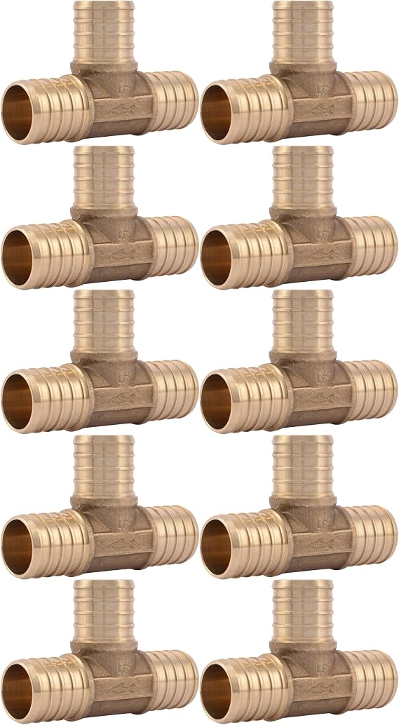 Pex Pipe Fitting, Insert Tee, 1-In. Barb, 10-Pk. -UC374LFA10