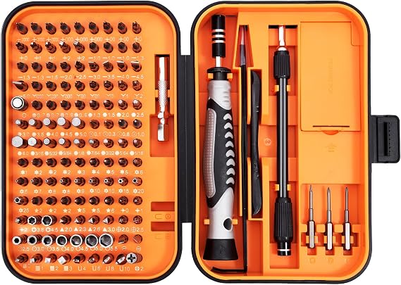 ORIA Precision Screwdriver Set, Magnetic Repair Tool Kit, 130 in 1 Professional Screwdriver Kit with 120 Bits, Built-in Magnetizer, Case, for Electronics, Watch, Eyeglasses, DIY Projects