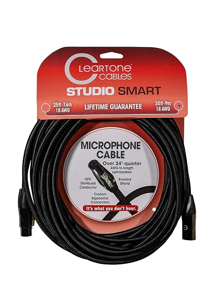 ClearTone Stage Smart Microphone Cable 10 ft -1-Pack