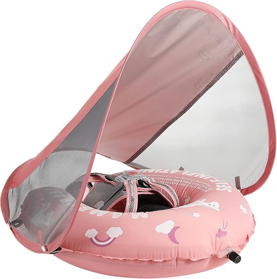 Mambobaby Self-Inflating Baby Float with Canopy