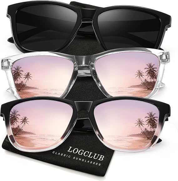 Polarized Sunglasses Womens Men - Classic Retro UV Protection Driving Sun Glasses