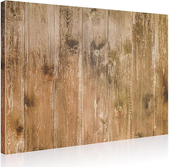 Magnetic Dry Erase Board, 24x18 Decorative Magnetic Board, Brown Wood Plank | Display Board, for Home, Office, Kitchen, Travel Souvenir Magnets, Wall Mounted, Includes 2 Markers, 6 Magnets
