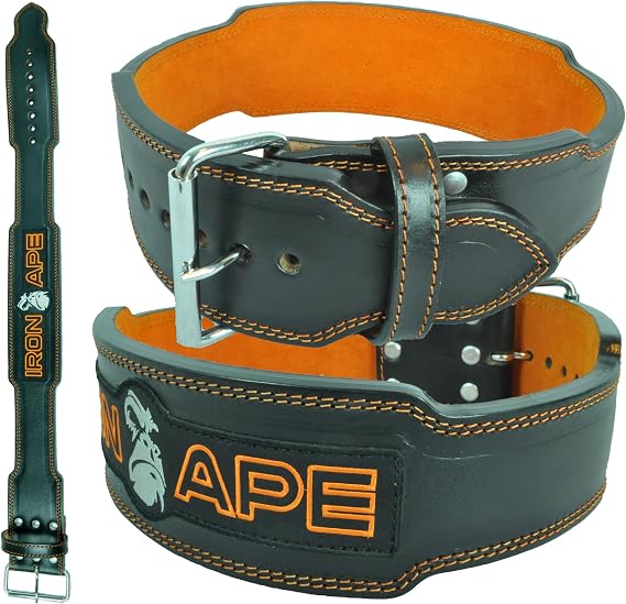 13mm Single Prong Powerlifting Belt for Weightlifting Bodybuilding Strongman 4 inch