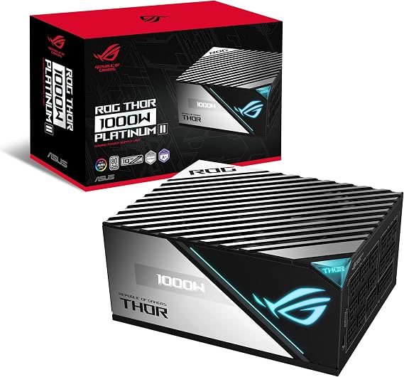 Asus Rog Thor 1000w Platinum 2 Psu, Oled Display, 80 Plus, Fully Modular - 90ye00l4-b0na00