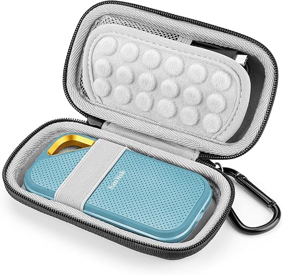 Yinke Hard Case for SanDisk Extreme Pro/SanDisk Extreme Portable External SSD 500GB 1TB 2TB, Travel Case Protective Cover Storage Bag