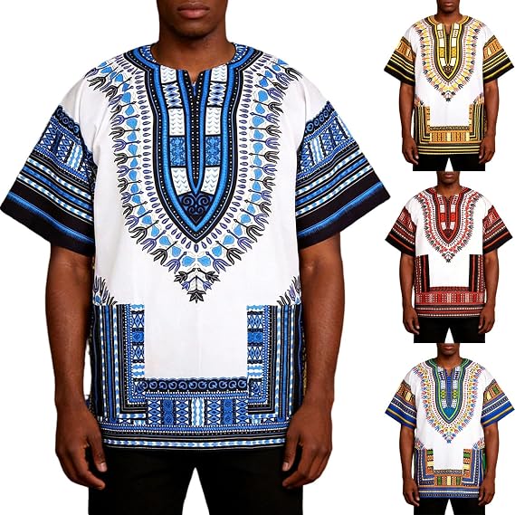 Dashiki Shirt for Men and Women, African Shirt Unisex Traditional Tops