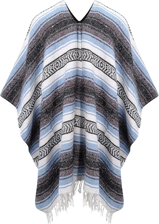 Mexican Blanket Poncho for Adults, Festival Poncho, Mexican Fancy Dress Costume