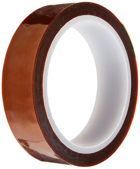 Kapton 18-1S Polyimide Tape with Silicone Adhesive, 1" x 36 Yards
