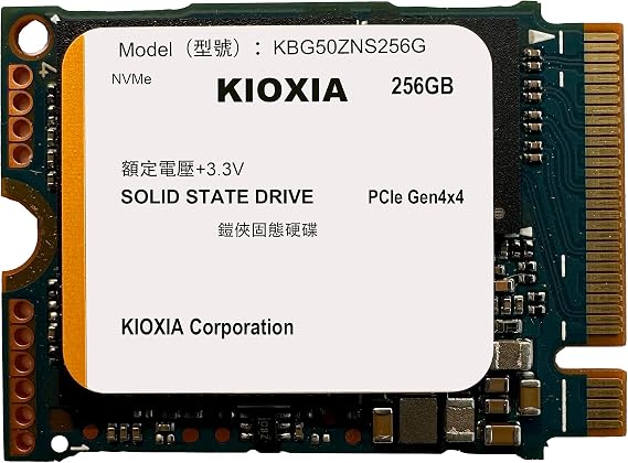 KIOXIA SSD 256 GB M.2 2230 30mm NVMe PCIe 4.0 Gen 4 x 4 BG5 (OEM)