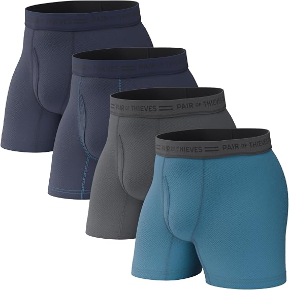 Pair of Thieves Men Every Day Kit Boxer Briefs | Underwear for Men | Soft, Tagless, Cotton Spandex Blend | Moisture Wicking