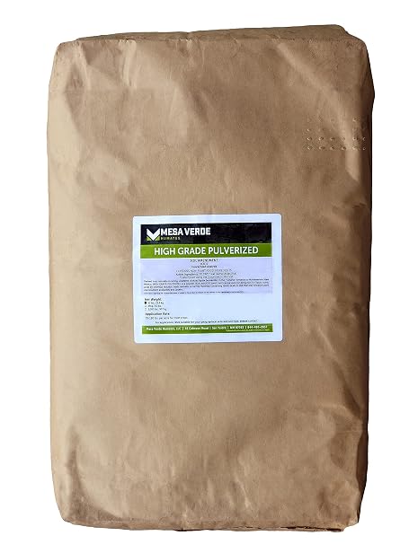50lb High Grade Pulverized Leonardite Powder, Naturally-Occurring Unaltered Oxidized Lignite, 70% Humic Acid Fertilizer