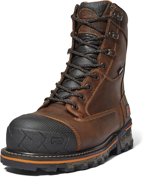 Timberland PRO Men's Boondock 8 Inch Composite Safety Toe Waterproof Work Boots