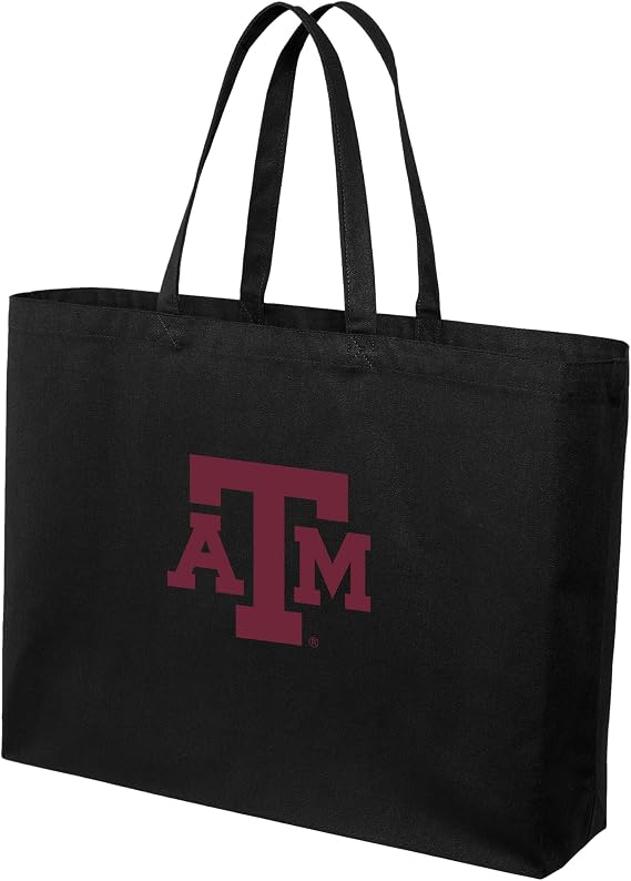 JUMBO Texas A&M Aggies Tote Bag or Large Canvas Texas A&M Shopping Bag