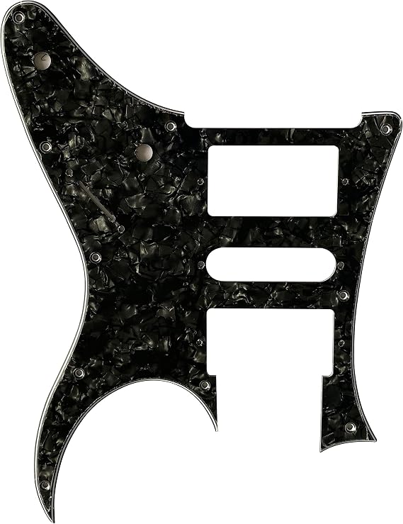 Guitar Parts For Ibanez RG 350 EX Style Guitar Pickguard (4 Ply Black Pearl)