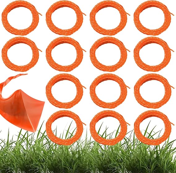 14 PCS 14FT 0.095" line fits for Husqvarna 128LD 128CD 330LK 525L 130L 128L 322L 525RX 329L 525LK 525LST 525LS Trimmer