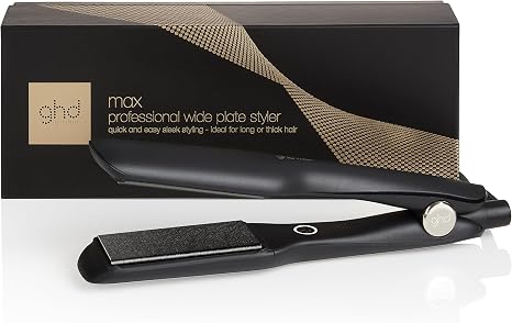 ghd Max Wide Plate Hair Straightener & Styler, More Shine, Thick Hair