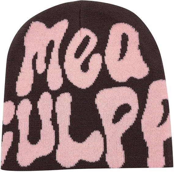 Y2k Beanie Hat Men Women Teenager Y2k Cap Warm Sports Hat Printed Hat for Leisure Activities Slouchy Beanies and Knitted Hats for Unisex