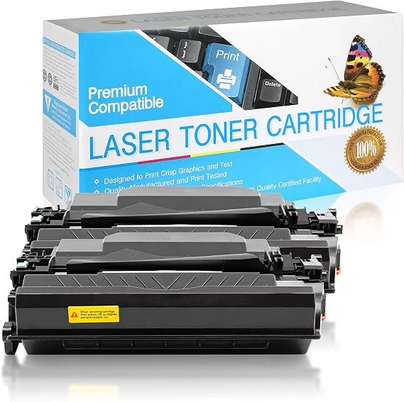 Compatible Toner Cartridge Replacement for HP 87X / CF287X (Black,2 Pack)