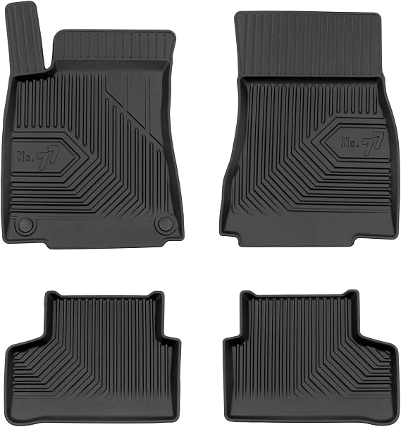 MOTOS Rubber Car Floor Mat Suitable for Mercedes-Benz B-Class W247 from 2018 Improve Your Travel Comfort with Non-Slip Mat Car No. 77 All-Weather Floor Mats Car Protection Against Dirt