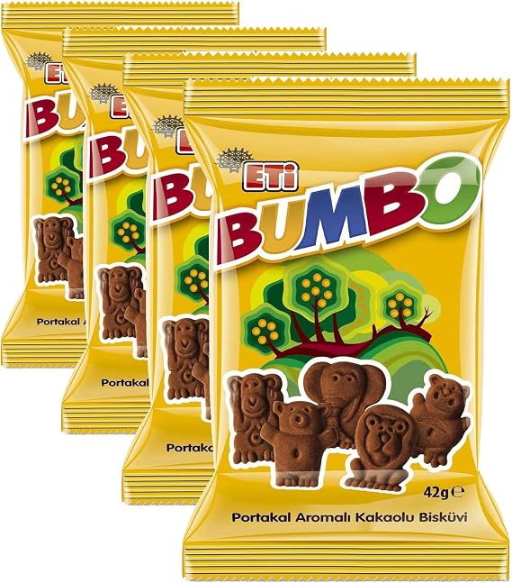 Eti Bumbo Bisküvi 42 g Tekli Paket 4lü paket