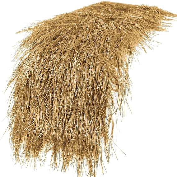 XLX TURF Fake Thatch Hay Table Runner 72 Inches Tiki Bar Western Cowboy Hawaiian Party Decorations - Realistic Artificial Straw Grass for Farm Wild One Birthday Table Centerpieces, DIY Crafts