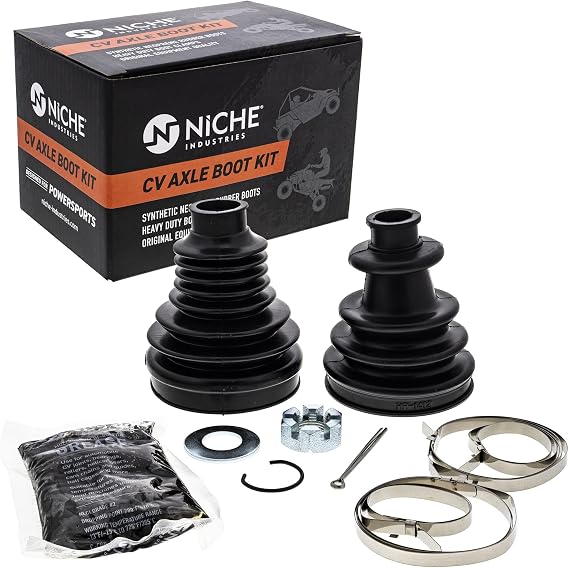 NICHE Rear CV Axle Boot Kit for Polaris 2203336 2203860 | For Polaris, Fits 2009-2010 Ranger 500 4x4, 2009 Ranger 500 2x4, Replaces 2203336, 2203860