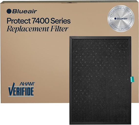 BLUEAIR Protect 7400 SmartFilter, Genuine Replacement Filter for Protect 7470i, 7410i Home Air Purifiers for Virus, Bacteria, Dust, Smoke and Allergens