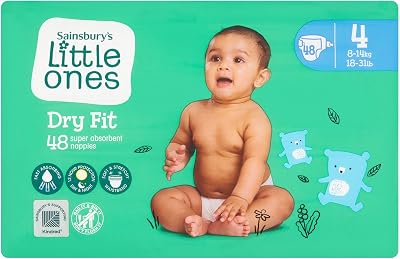 2X Little Ones Size 4 Nappies Dry Fit 48 Pack