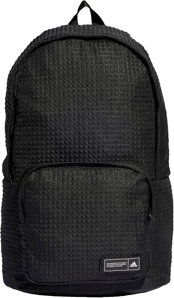 adidas Unisex Classic Foundation Backpack, black/white, One size