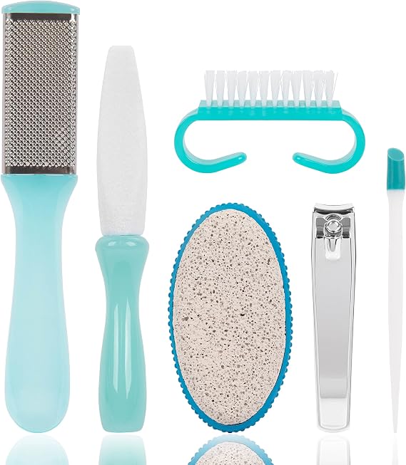 TRIM Professional 7-Piece Pedicure Kit Home Foot Care & Toenail Grooming