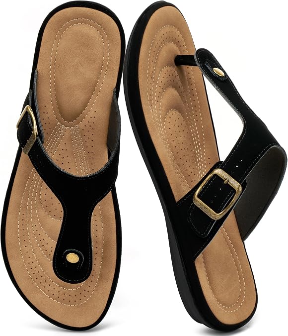 Womens Flip Flops Comfortable: Cushion Non Slip Summer Sandals
