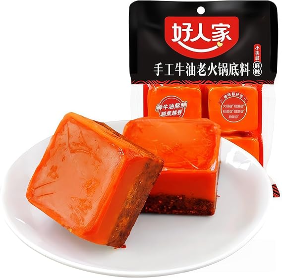 DAMAICHUHAI Hot Pot Soup Base,Hot Pot Base,Chengdu Butter Base, Spicy Beyond Belief,360 g / 12.6oz.