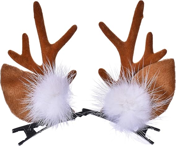 Christmas Reindeer Antler Headband Cute Ears Deer Hair Clip Headband Hair Accessory