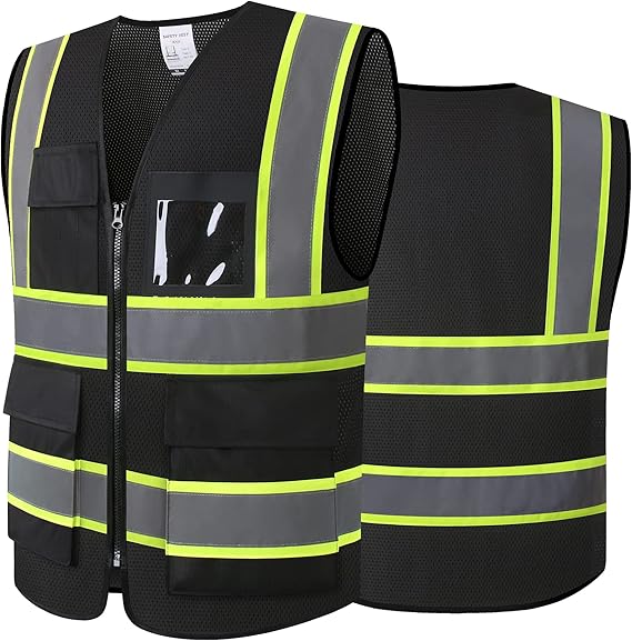 Safety Vest for Men Women Reflective Construction Vest Hi Vis ANSI Standard