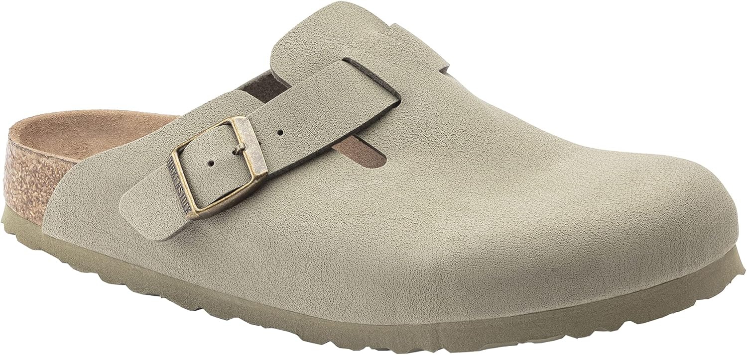Birkenstock Boston Vegan Faded Khaki Birkibuc