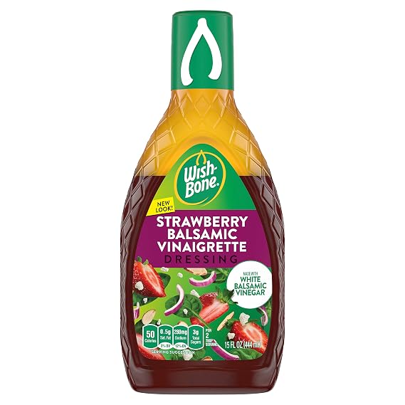 Wish-Bone Select Vinaigrettes Strawberry White Balsamic Dressing, 15 Fl oz