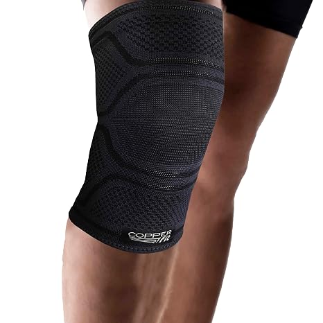 Copper Fit Elite Knee Compression Sleeve Large/X-Large - Support Brace - For Joint Pain & Ache Relief - Sports Protection - Pain Relief - Speed up Recovery - Copper Infused - Comfortable Fit
