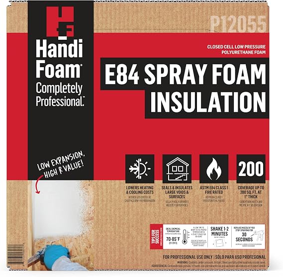 HandiFoam 656 oz. 200 ft. Spray Foam Insulation kit Polyurethane Foam 2-Component System