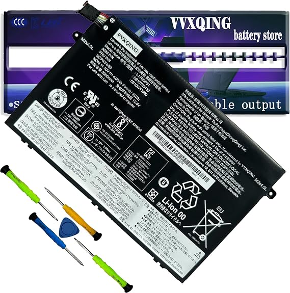 L17M3P51 L17C3P51 L17L3P51 01AV446 Laptop Battery 11.1V Replacement for Lenovo ThinkPad E480 E485 E495 E580 E585 Series Notebook SB10K97607 SB10K97609 01AV448 L17M3P52 01AV447 01AV445