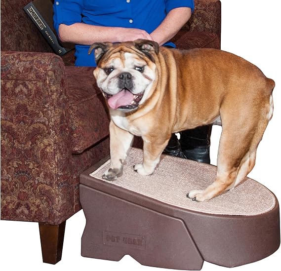 Pet Gear Stramp Stair and Ramp Combination for Dogs/Cats, Easy Step, Lightweight/Portable, Sturdy, Easy Assembly (No Tools Required), Espresso