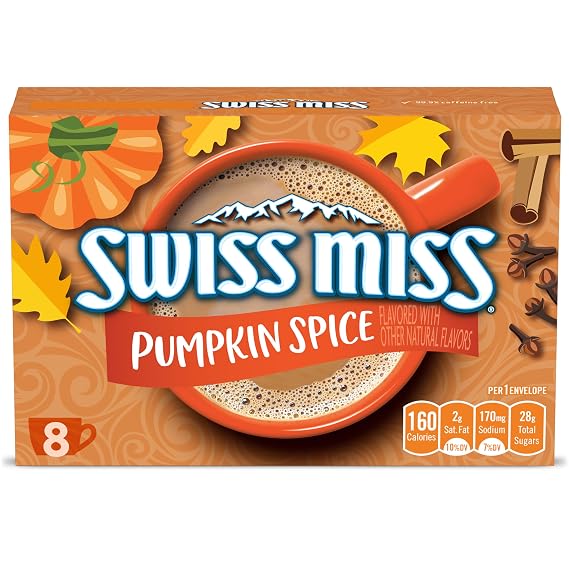 Swiss Miss Pumpkin Spice Flavored Hot Cocoa Mix, 1.38 oz., 8-Count Envelopes