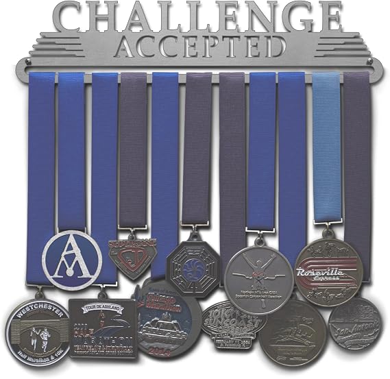 Allied Medal Hangers - Challenge Accepted - Multiple Medal Award Holder Display Hanger Rack