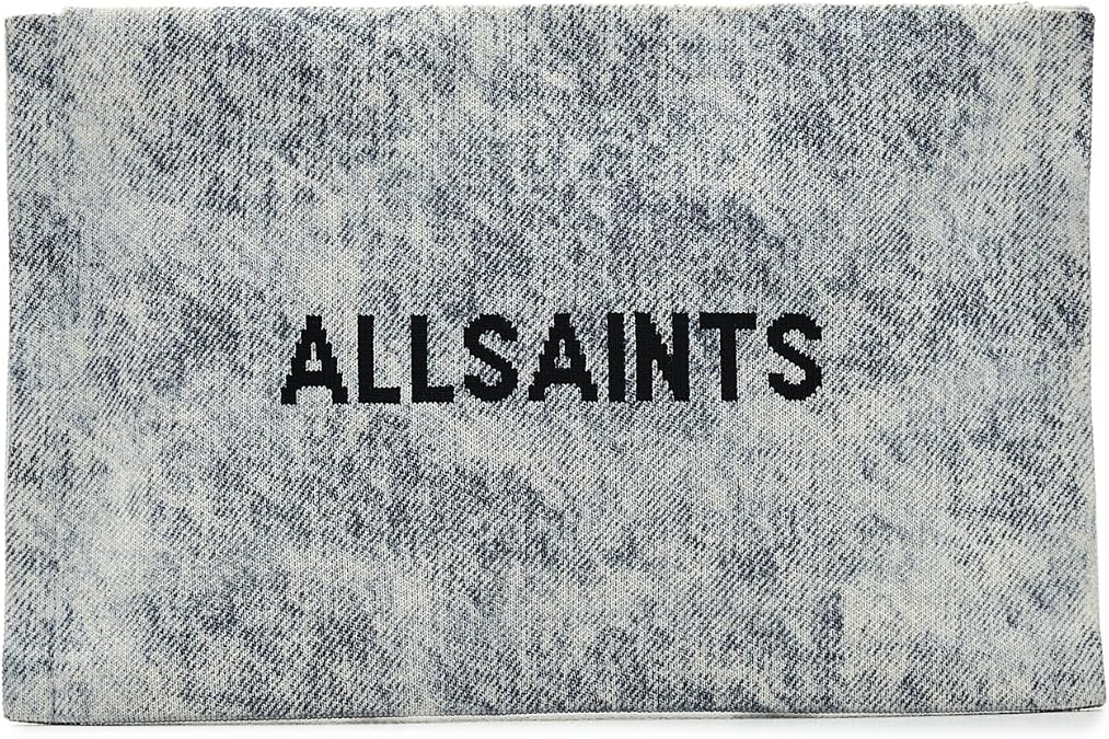 AllSaints Women's Handbag Izzy Denim Clutch Washed Grey