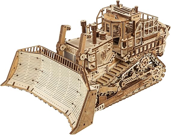 Wood Trick Terrain Titan Bulldozer 3D Wooden Puzzles for Adults to Build