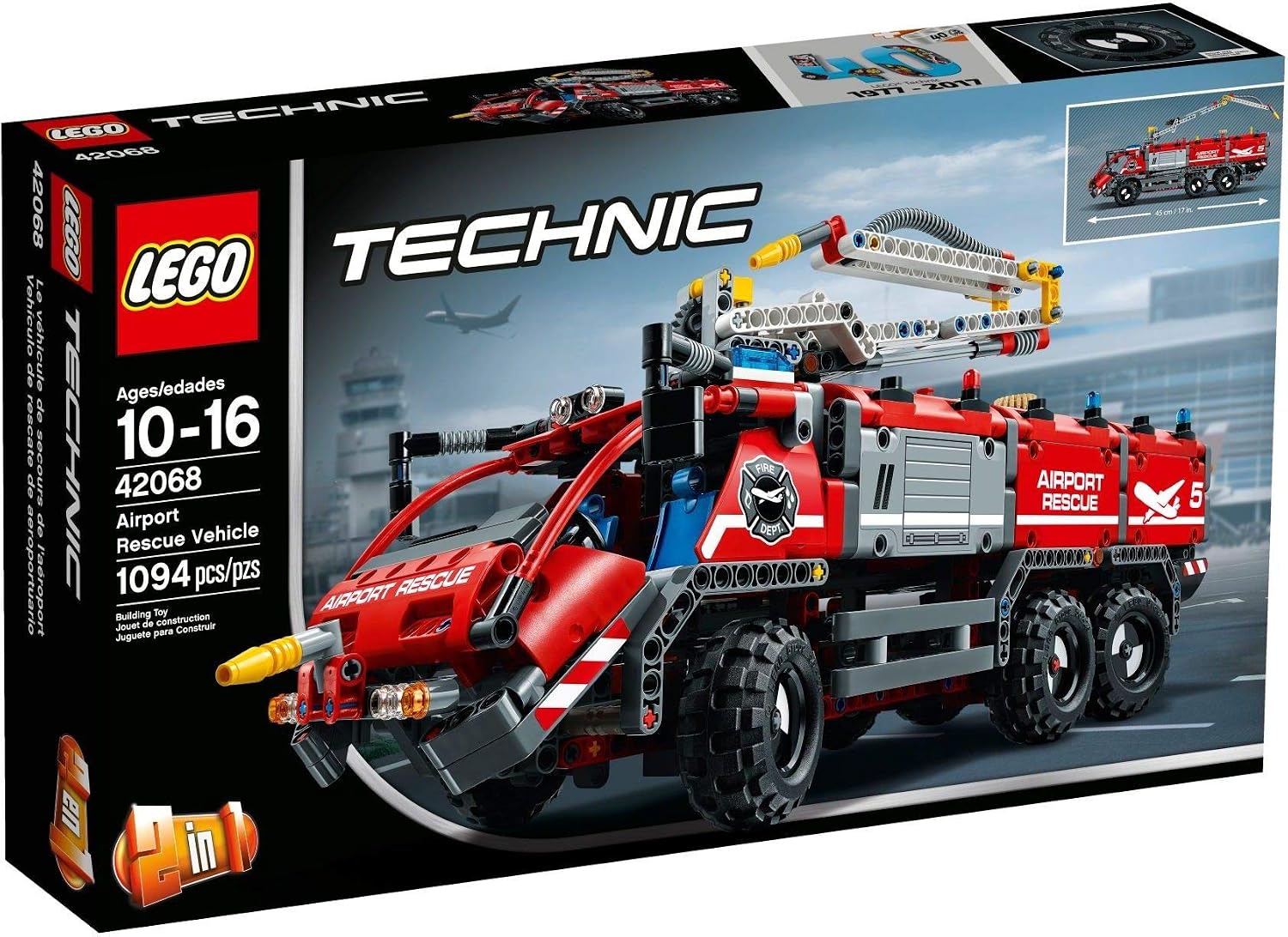 Lego Technic Airport Fire Rescue Vehicle 42068