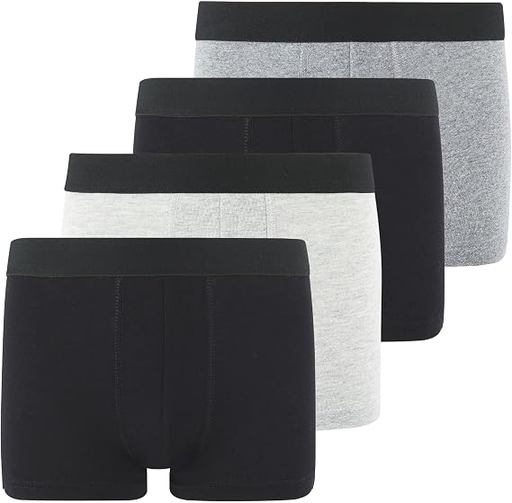 Boys Underwear Sizes 6-18 Pack of 4 Boys Boxer Briefs Super Soft Cotton Stretch