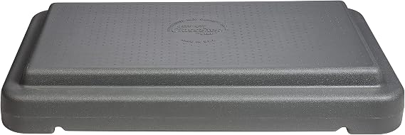 The Step (Made in USA) 4 Inch Stackable Aerobic Exercise Platform (Grey) with Non-Slip Surface and Nonskid Feet to Prevent Sliding