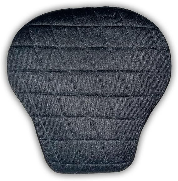 DNS200 Motorcycle Gel Seat Cushion, Breathable Seat Pad for Long and Comfortable Rides, Universal Fit 12"" x 12"" x 2"", Black