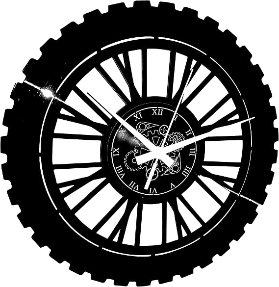 Motocross Wall Clock – Silent No-Ticking – Perfect for Bedroom, Office, Studio, Kitchen, Living Room | Modern Design Unique Decoration